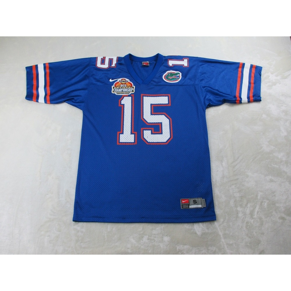 Nike Men’s Royal Blue Florida Gators #15 Football Jersey